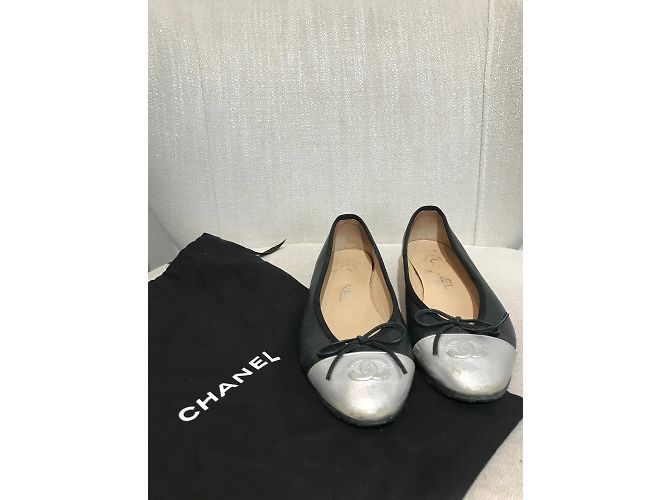 Timeless CHANEL Bailarinas T.UE 36 cuero Negro - vista 8