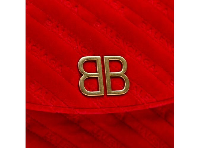 BB Round BALENCIAGA Sacs à main T.  chiffon - vue 5