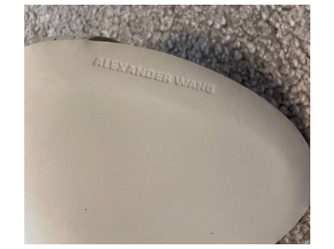 Alexander Wang „Antonia“ Gletscherweiß, Ledersandalen mit Python-Effekt - Ansicht 10