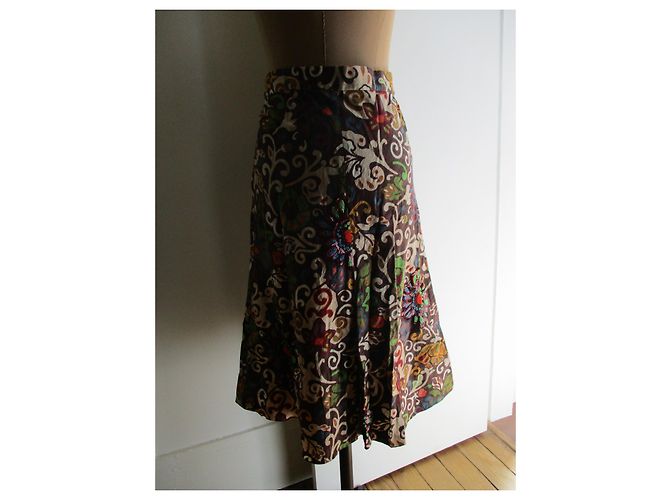 Joseph falda bohemia,algodón y lentejuelas, 36. Multicolor - vista 3