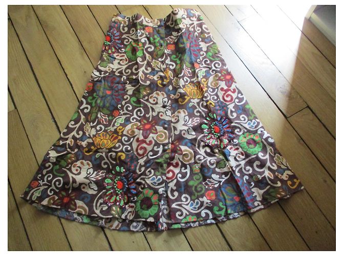 Joseph falda bohemia,algodón y lentejuelas, 36. Multicolor - vista 5