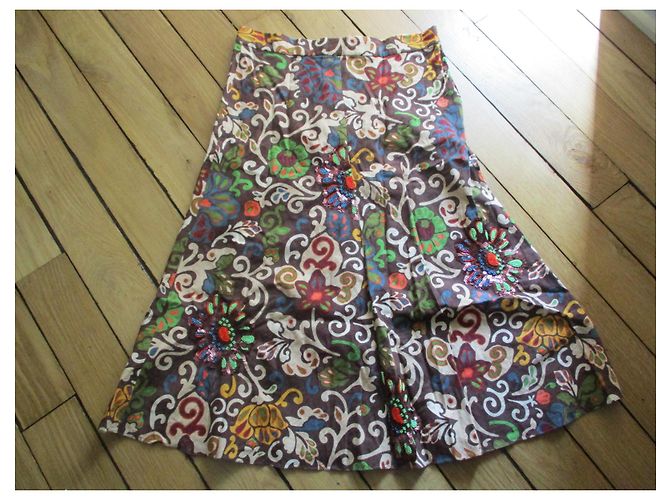 Joseph falda bohemia,algodón y lentejuelas, 36. Multicolor - vista 6