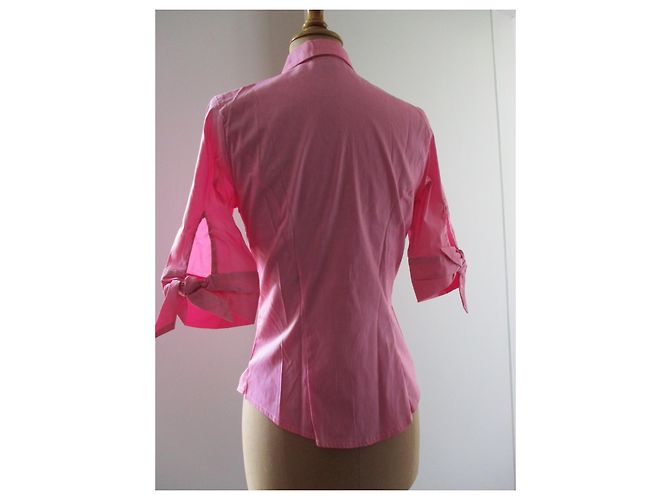 Tara Jarmon Camisa de algodón rosa, taille 38. - vista 2