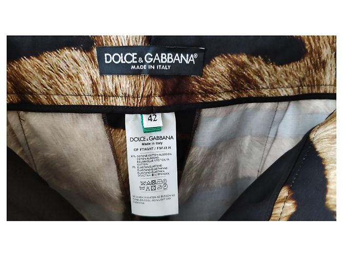 DOLCE & GABBANA DRILL-HOSE MIT ZEBRA-PRINT Mehrfarben - Ansicht 2