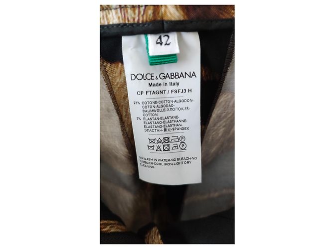 DOLCE & GABBANA DRILL-HOSE MIT ZEBRA-PRINT Mehrfarben - Ansicht 4