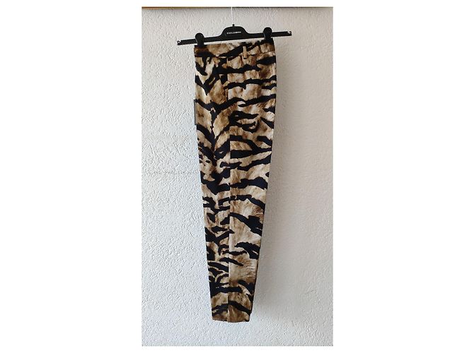 DOLCE & GABBANA DRILL-HOSE MIT ZEBRA-PRINT Mehrfarben - Ansicht 5