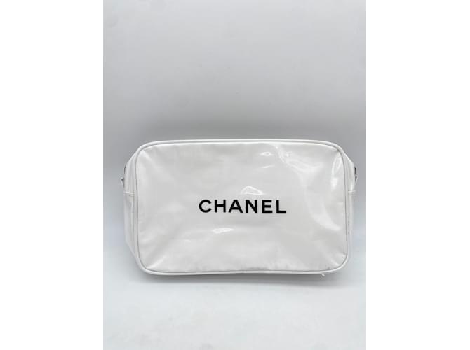 CHANEL Borse da viaggio T.  plastica Bianco - vista 3