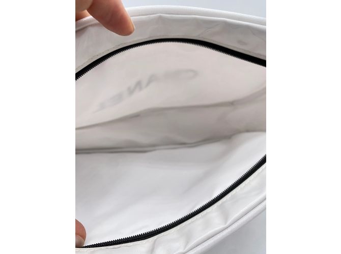 CHANEL Borse da viaggio T.  plastica Bianco - vista 5