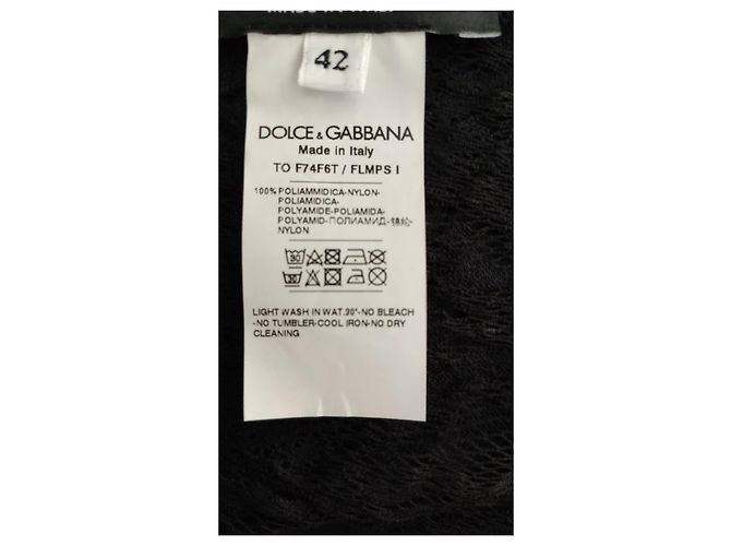 Dolce & Gabbana DOLCE&GABBANA-TOP AUS FLOCKJERSEY MIT DG-LOGO Schwarz - Ansicht 6