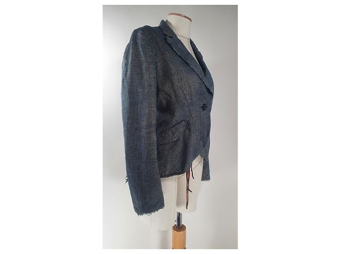 Blazer Hugo Boss in lino Taglia 40 Multicolore - vista 2