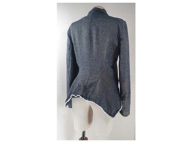 Blazer Hugo Boss in lino Taglia 40 Multicolore - vista 3