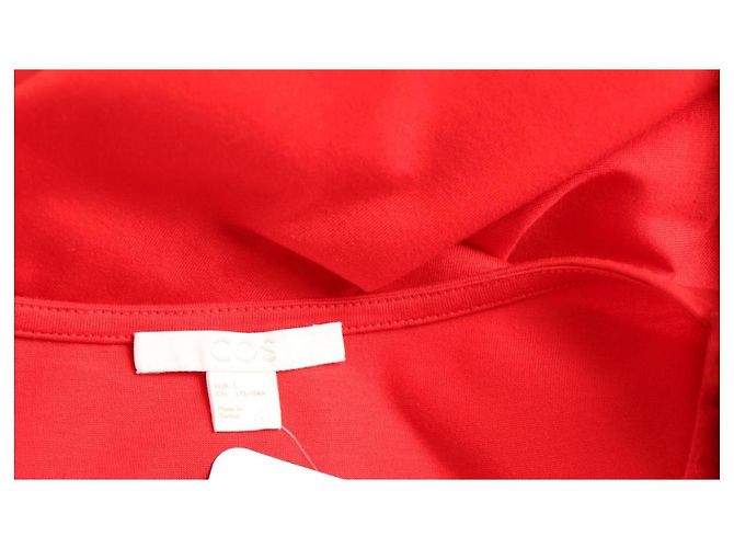 Vestido de algodón rojo Cos Talla L Roja - vista 3