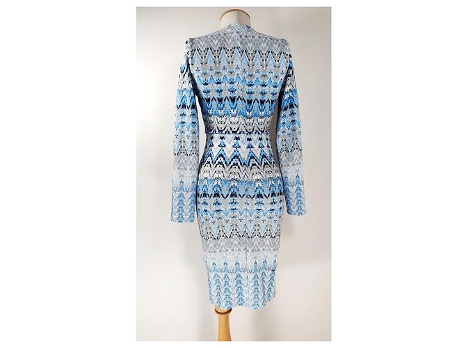 Hale Bob Kleid Blau Grau - Ansicht 4