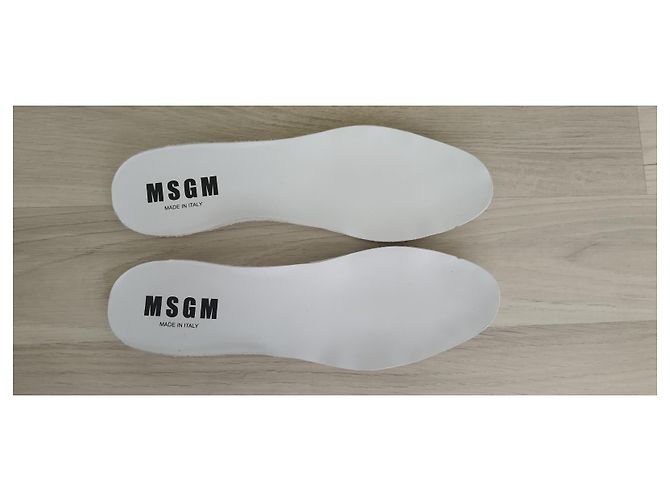 Baskets Msgm Blanches Synthétique Taille 40 - vue 10