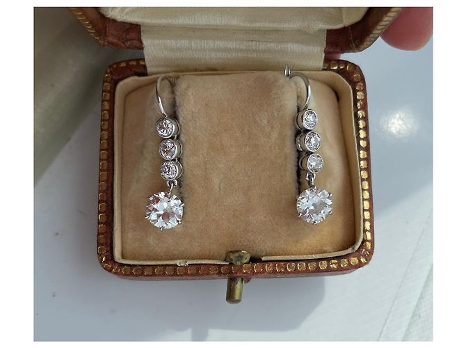 Autre Marque Orecchini di diamanti in oro bianco 18K - vista 2