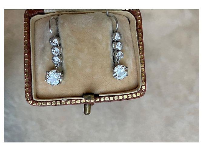 Autre Marque Orecchini di diamanti in oro bianco 18K - vista 5