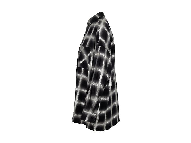 Camicia oversize a quadri con glitter Amiri Multicolore - vista 2
