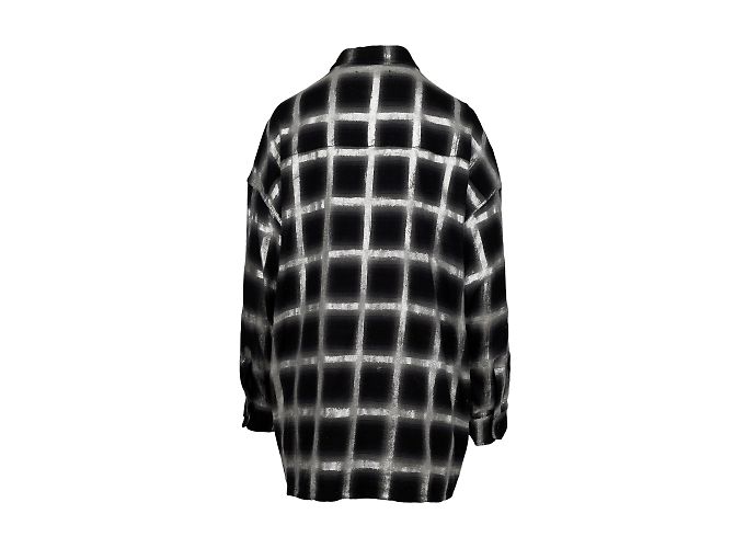Camicia oversize a quadri con glitter Amiri Multicolore - vista 3