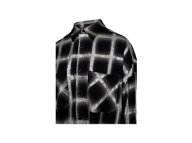 Camicia oversize a quadri con glitter Amiri Multicolore - vista 5
