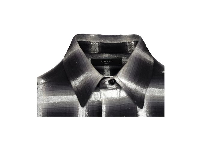 Camicia oversize a quadri con glitter Amiri Multicolore - vista 6