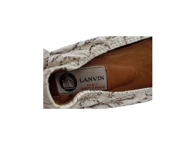 Bailarinas Lanvin de piel de serpiente Blanco - vista 5