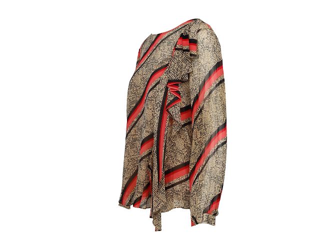 Camicetta stampata DKNY con volant Multicolore - vista 2