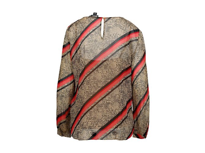 Camicetta stampata DKNY con volant Multicolore - vista 3