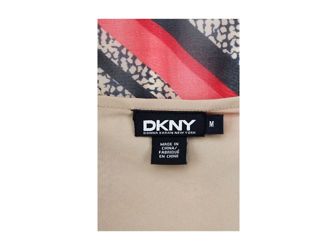 Camicetta stampata DKNY con volant Multicolore - vista 5