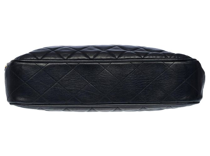 Timeless BOLSA CLÁSSICA CHANEL SHOPPING EM COURO MARINHO -101012 - vista 9