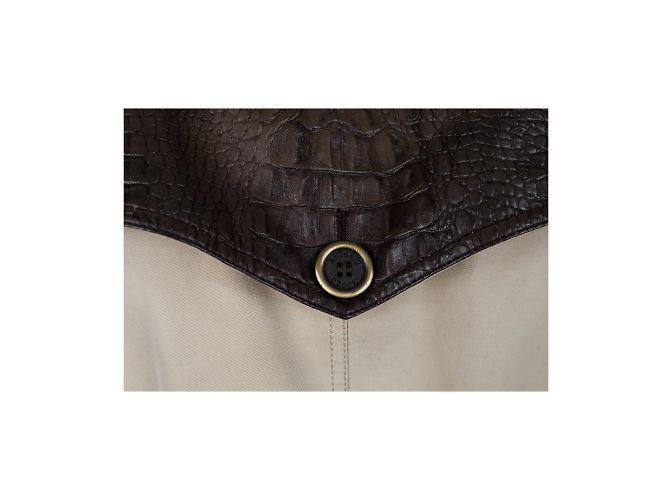 Autre Marque Gabardina con manga de cuero de Antonio Croce Multicolor - vista 7