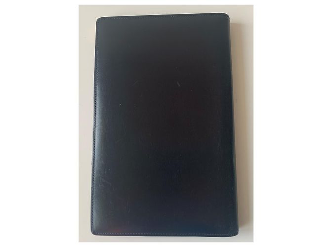 Clutch Cartier Sapphire in pelle nera con finiture oro Nero Gold hardware - vista 2