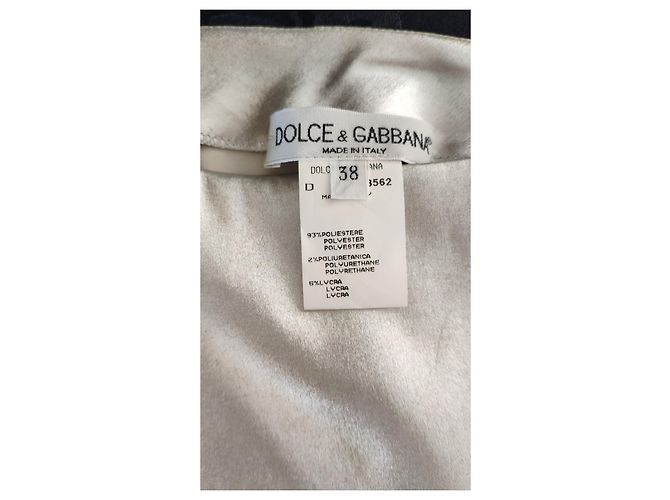 Dolce & Gabbana FALDA DE JERSEY STRETCH REVESTIDO DOLCE&GABBANA Plata - vista 2