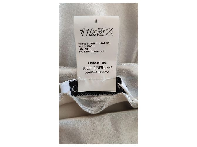 Dolce & Gabbana FALDA DE JERSEY STRETCH REVESTIDO DOLCE&GABBANA Plata - vista 4