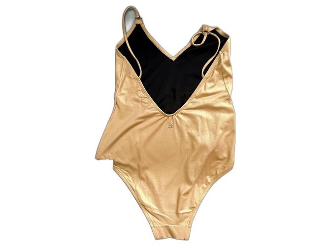 Chanel T.40 Hellgoldener Badeanzug - Ansicht 2
