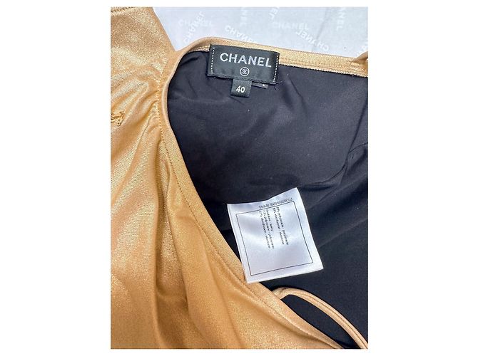 Chanel T.40 Hellgoldener Badeanzug - Ansicht 8