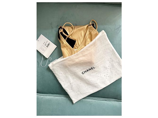 Chanel T.40 Hellgoldener Badeanzug - Ansicht 9