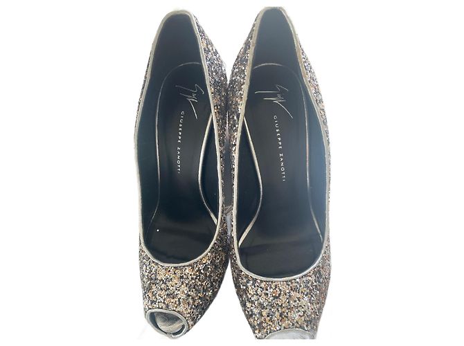 Décolleté Giuseppe Zanotti Sharon Glitter Argentate Argento - vista 2