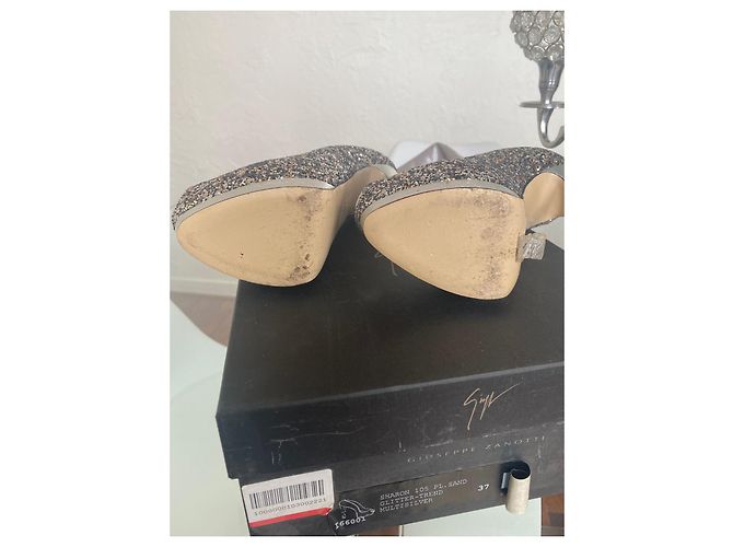 Décolleté Giuseppe Zanotti Sharon Glitter Argentate Argento - vista 4