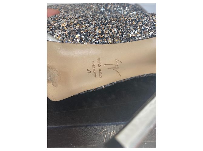 Décolleté Giuseppe Zanotti Sharon Glitter Argentate Argento - vista 5
