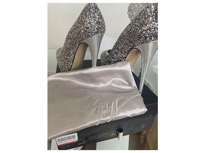 Décolleté Giuseppe Zanotti Sharon Glitter Argentate Argento - vista 6