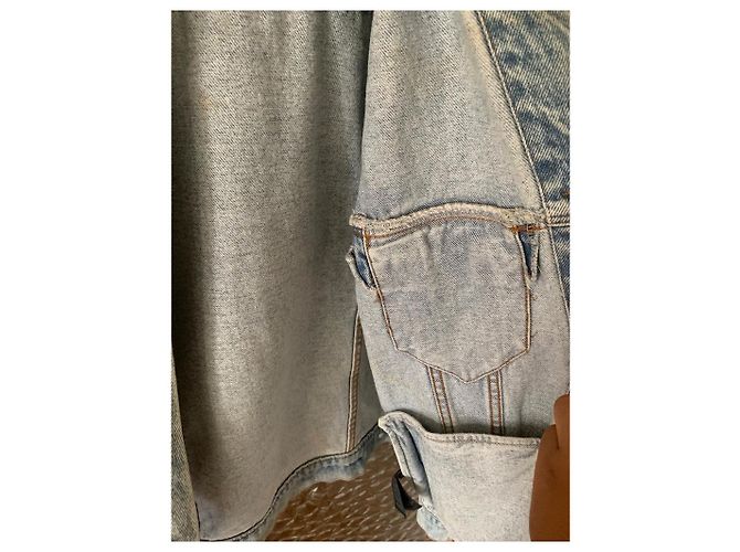 Giacca Balenciaga Graffiti in Denim - vista 4