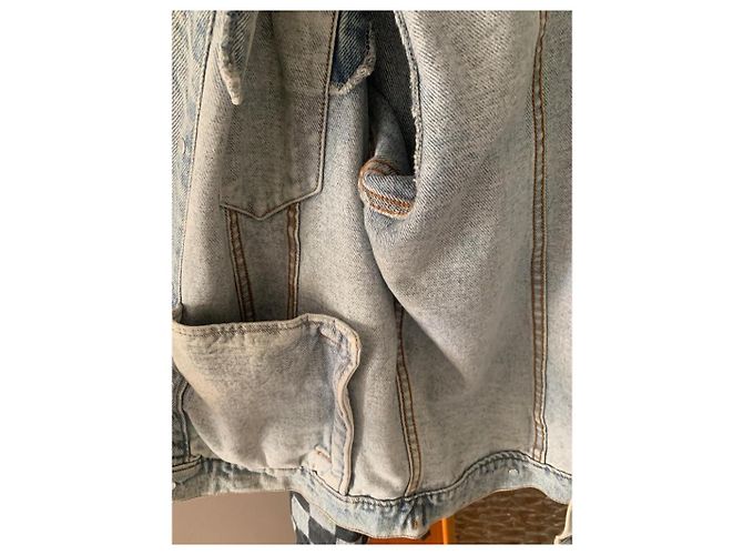 Giacca Balenciaga Graffiti in Denim - vista 6