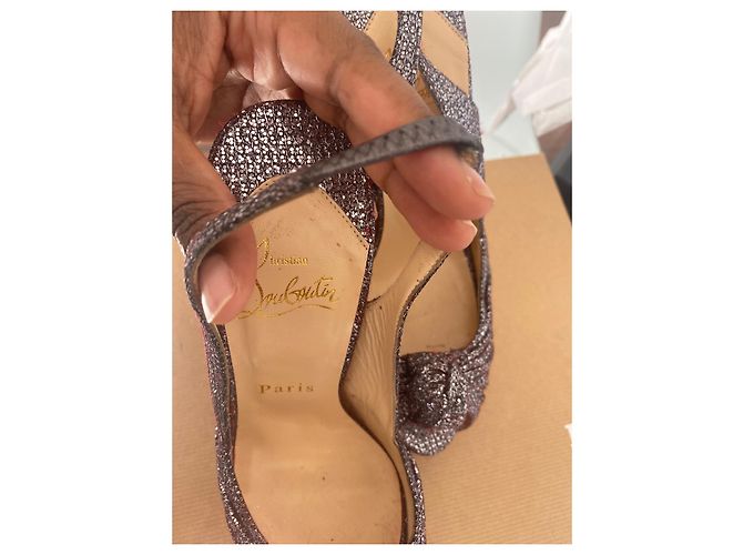 Décolleté Christian Louboutin Argentate 36.5 Argento - vista 4