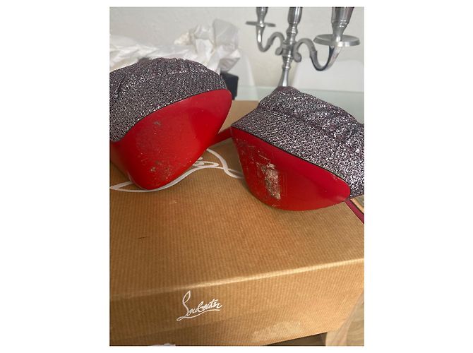 Décolleté Christian Louboutin Argentate 36.5 Argento - vista 5