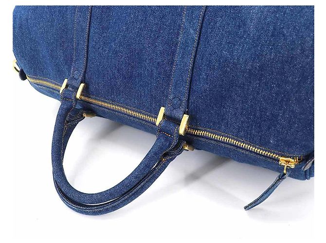 Timeless Borsa da viaggio Chanel Blu - vista 5