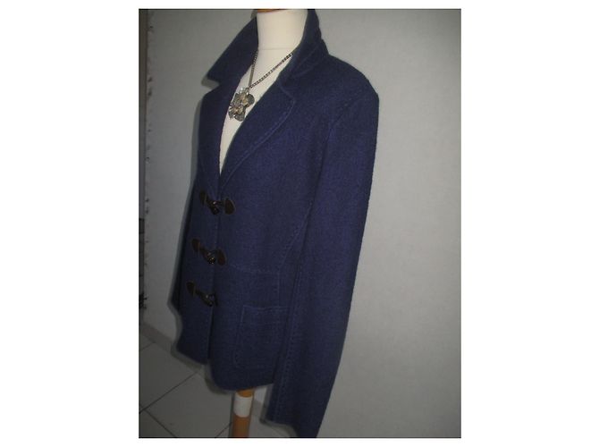 Autre Marque Antonelle Wool Jacket Blue Dark blue - view 3