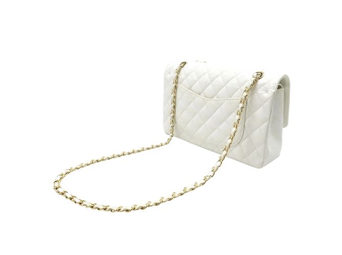 Timeless Chanel Classic Flap Shopper Bag White - view 2