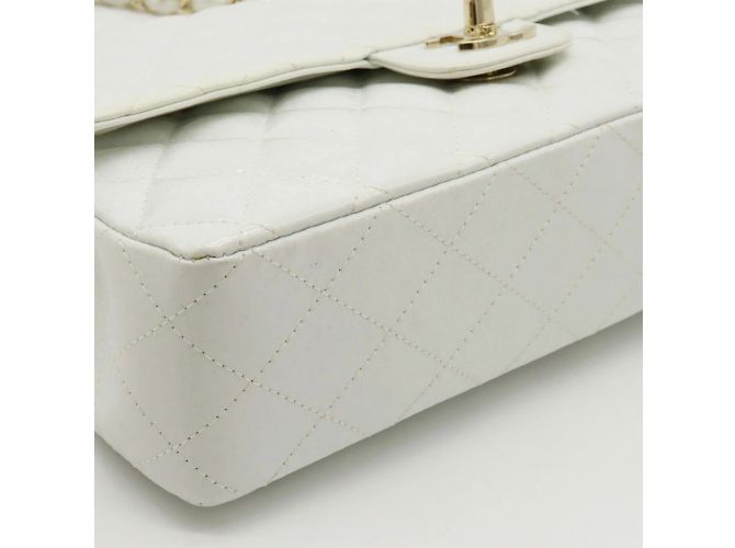 Timeless Chanel Classic Flap Shopper Bag White - view 3