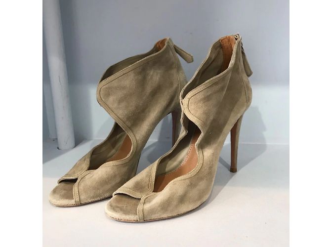 Sandali AQUAZZURA T.EU 36 Camoscio Beige - vista 3