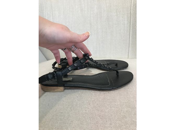 Sandali BALENCIAGA T.EU 38 Pelle Nero - vista 3
